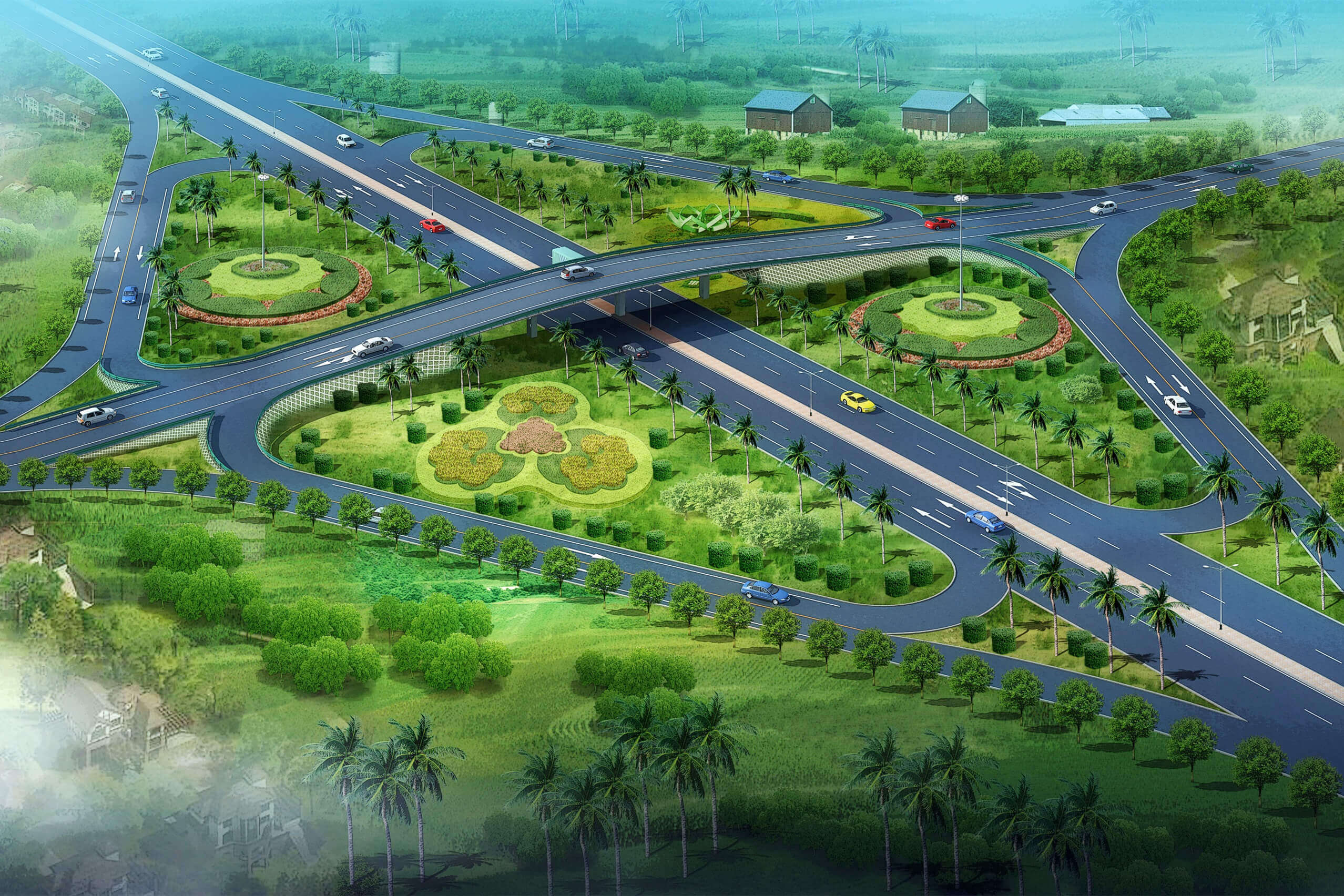 莫桑比克n6项目易尚培互通立交效果图_副本