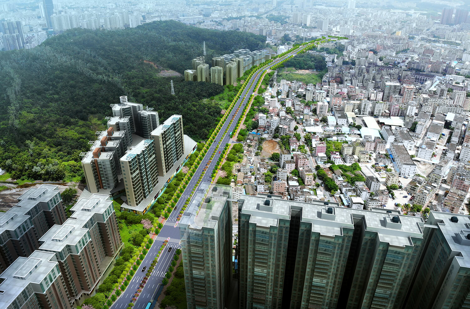 龙岗区蛇岭大道-坪地中心路道路工程